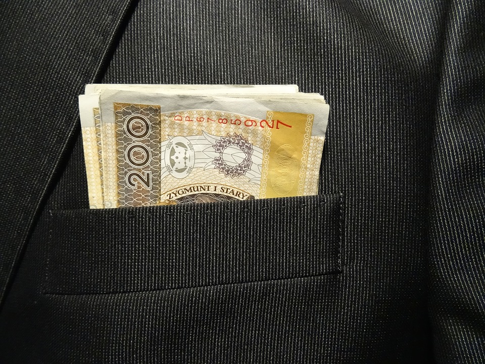 peníze v kapse